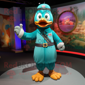 Teal Mandarin mascotte...