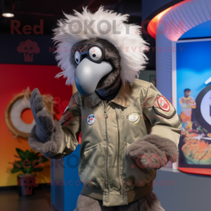 Gray Emu mascotte kostuum...