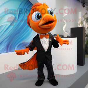 Oranje Betta Fish mascotte...