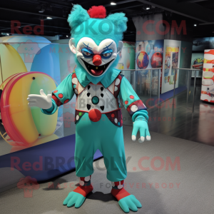 Turkis Evil Clown maskot...
