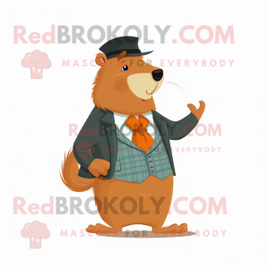 Rust Capybara maskot drakt...