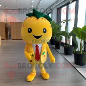 Yellow Strawberry mascotte...