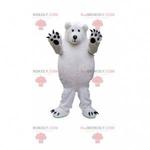White teddy bear mascot, polar bear costume - Redbrokoly.com