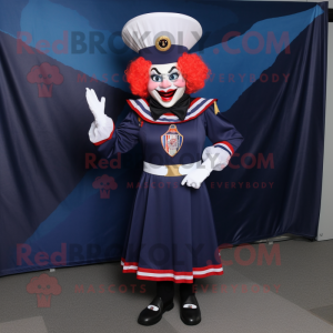 Navy Evil Clown maskot...