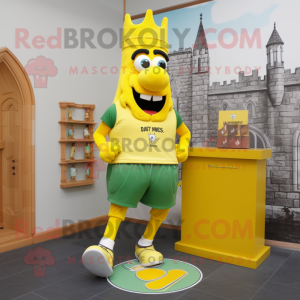 Gelber Maskottchen Kostüm...