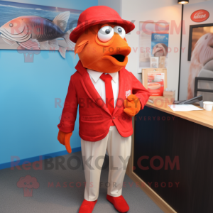 Red Fish And Chips mascotte...