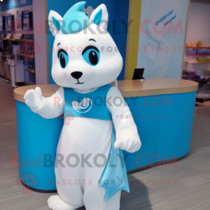 Cyan Hermelin maskot...