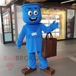 Blue Chocolate Bar mascotte...