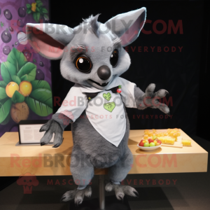 Silver Fruit Bat maskot...