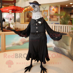 Black Gull mascotte kostuum...