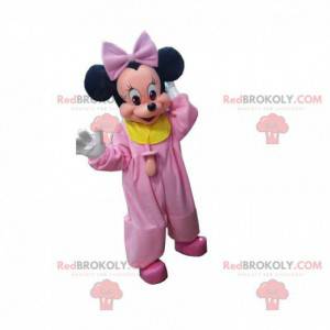 Mascotte de Minnie Mouse bébé, célèbre souris Disney -