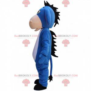 Mascot Eeyore, famous blue donkey in Winnie the Pooh -