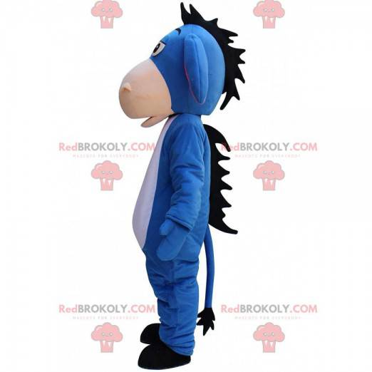 Mascot Eeyore, famous blue donkey in Winnie the Pooh -