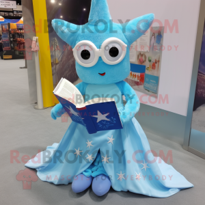 Sky Blue Starfish mascotte...