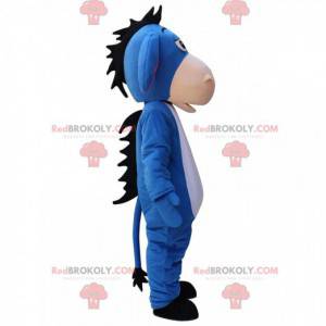 Mascote Eeyore, famoso burro azul no Ursinho Pooh -