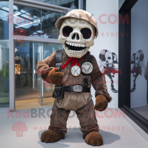 Brown Skull mascotte...