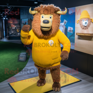 Yellow Bison mascotte...