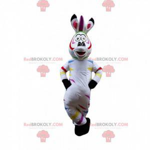 Mascote Marty, a famosa zebra dos desenhos animados -