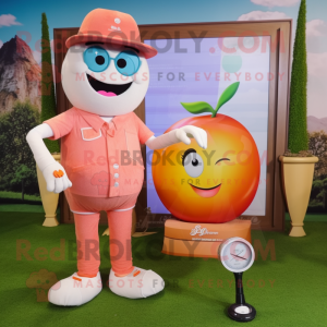 Peach Golf Ball mascotte...