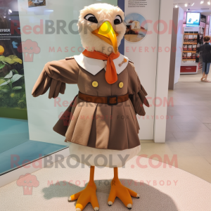 Braune Möwe Maskottchen...