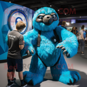 Blue Giant Sloth mascotte...