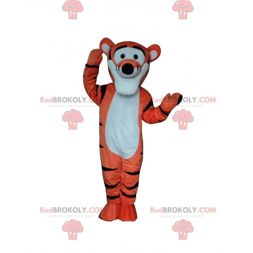 Mascotte de Tigrou, célèbre tigre orange dans Winnie l'Ourson -