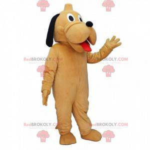 Maskot Pluto, den berömda gula hunden från Disney -