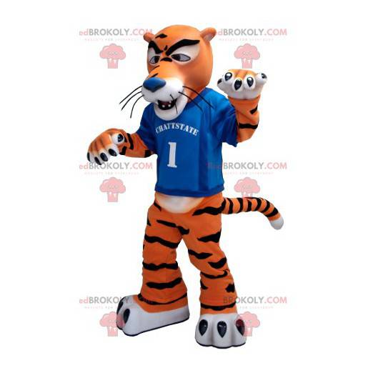 Vit och svart orange tigermaskot - Redbrokoly.com