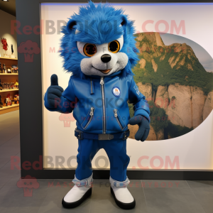 Blue Hedgehog maskot kostym...