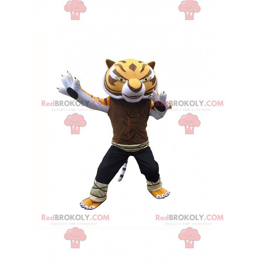 Mascote da Tigresa Mestre, famoso tigre no panda Kung fu -