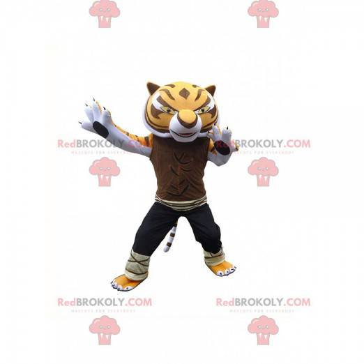 Mascote da Tigresa Mestre, famoso tigre no panda Kung fu -