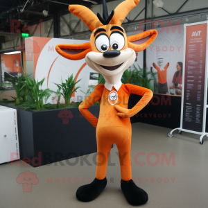 Oranje Gazelle mascotte...