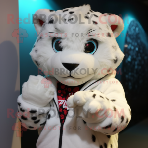 White Leopard mascotte...