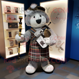 Silver Bagpipe mascotte...
