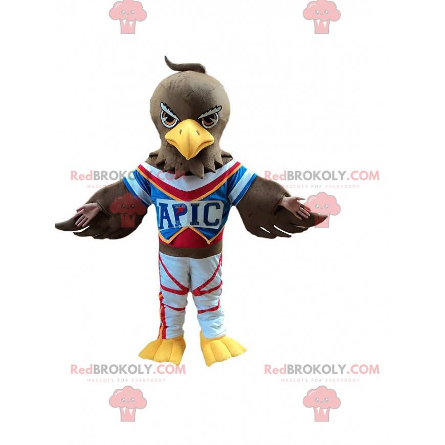 Maskot hnědého orla ve sportovním oblečení, supí kostým - Maskot hnědého orla ve sportovním oblečení, supí kostým -