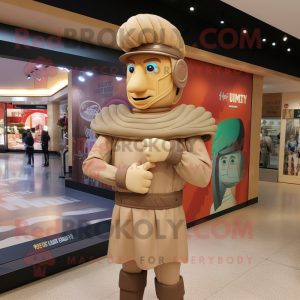 Tan Roman Soldier mascotte...