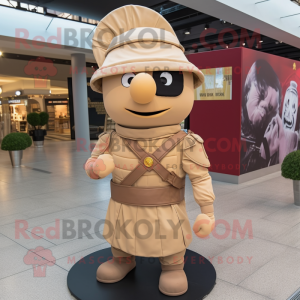 Tan Roman Soldier mascotte...