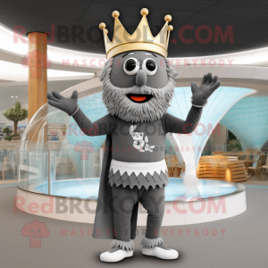 Gray King mascotte kostuum...