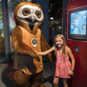 Rust Sloth mascotte kostuum...