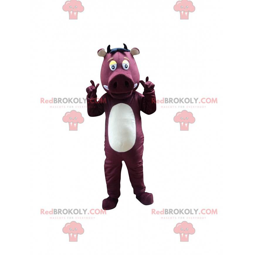 Mascotte de sanglier, de phacochère, costume de cochon sauvage Mascotte de sanglier, de phacochère, costume de cochon sauvage