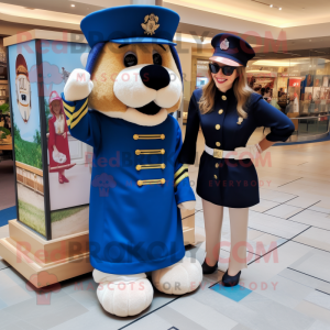 Navy Chief maskot kostume...