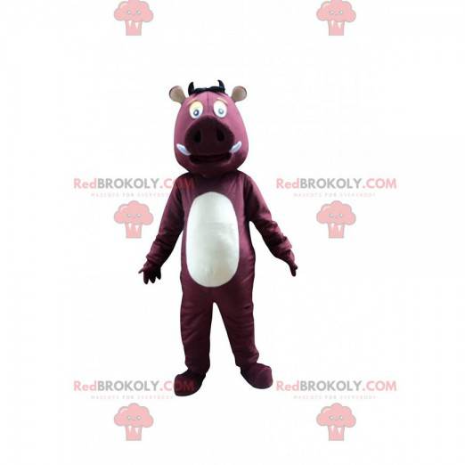Mascotte di cinghiale, facocero, costume da cinghiale -
