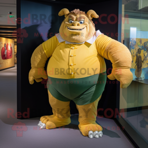 Gouden Ogre mascotte...