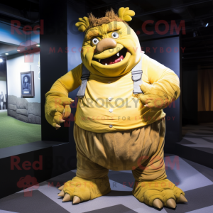 Gouden Ogre mascotte...