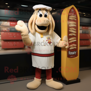 Cream Hot Dogs mascotte...