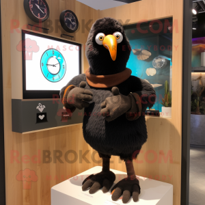 Brown Crow mascotte kostuum...