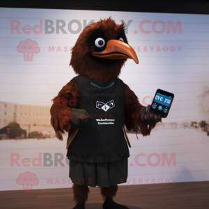 Brown Crow mascotte kostuum...