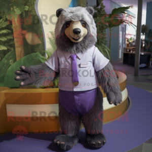 Lavender Sloth Bear mascota...