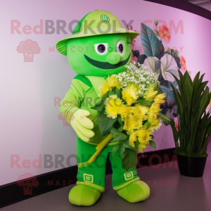 Limegrønn Bouquet Of...