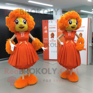 Orange Fried Chicken maskot...